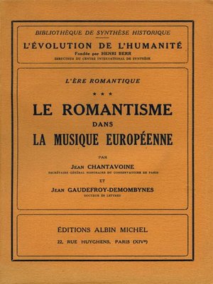 cover image of L'Ere romantique--tome 3